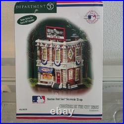 2004 Dept 56 Boston Red Sox MLB Souvenir Shop Christmas In The City NIB