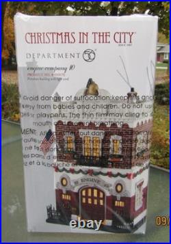 2011 Department 56 Christmas In The City #4020172 ENGINE COMPANY 10 Rare SEALED