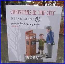 2012 Department Christmas In The City #4025252 PENNIES FOR THE PENNY PRESS Rare
