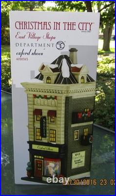 2013 Department 56 Christmas In The City #4030343 OXFORD SHOES Unused NRFB Look