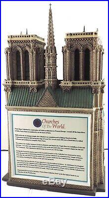 CATHEDRAL OF NOTRE DAME, PARIS + Box Christmas in the City Department 56