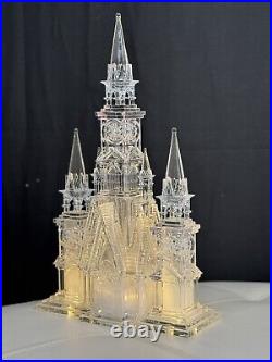 Christian Lacroix Christmas 18'' LED Illuminated Cathedral Acrylic NEW