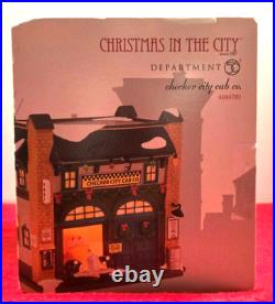 Christmas In The City Village Dept. 56 Checker City Cab Co. 4044789 (brand New)
