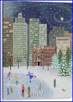 Christmas in the City II by Grace Popp 36 X 48 in Canvas Print Wall Art