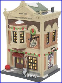 Christmas in the City Nelson Bros. Sporting Lit Building, 8 Inch, Multicolor