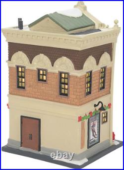 Christmas in the City Nelson Bros. Sporting Lit Building, 8 Inch, Multicolor