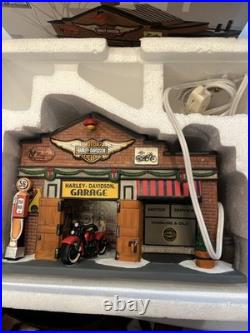 Christmas in the City Series Harley-Davidson Garage Introduced 2013 Retired 2014