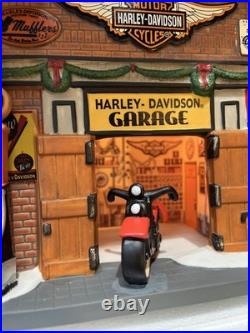 Christmas in the City Series Harley-Davidson Garage Introduced 2013 Retired 2014