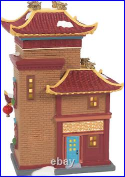 Christmas in the City Village Collection Lunar New Year Dragon Tea House Lit Bui