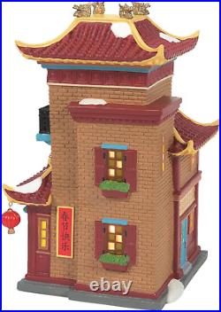 Christmas in the City Village Collection Lunar New Year Dragon Tea House Lit Bui