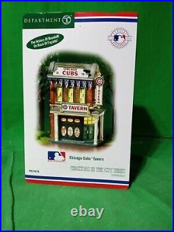DEPARTMENT 56 Christmas in the City, Chicago Cubs Tavern #56.59228 RARE