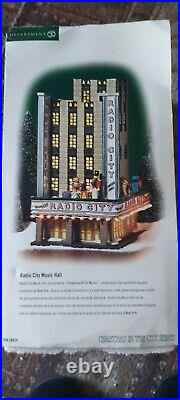 DEPARTMENT 56 RADIO CITY MUSIC HALL CHRISTMAS IN THE CITY #56.58924 & Ornament