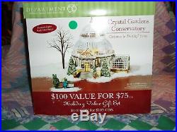 DEPT 56 CHRISTMAS IN THE CITY Village CRYSTAL GARDENS CONSERVATORY NIB