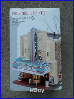 DEPT 56 CHRISTMAS IN THE CITY Village THE FOX THEATER Excellent Store Display