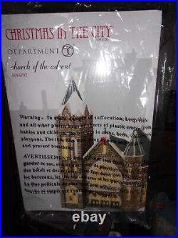 DEPT 56 Christmas In The City CHURCH OF THE ADVENT NIB Still Sealed (T)