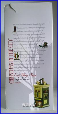 DEPT 56 Christmas In The City OXFORD SHOES #4030343 BRAND NEW