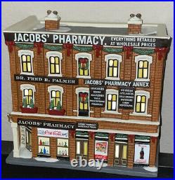 DEPT 56 Christmas In The City Series JACOBS' PHARMACY Coca-cola 2015 Perfect