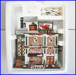 DEPT 56 Christmas in the City 59258 COCA COLA BOTTLING CO RARE READ