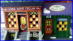 DEPT 56 Christmas in the City 5TH AVENUE SHOPPES! Fifth Art Wine Flowers Shops