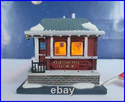 DEPT 56 Christmas in the City AMERICAN DINER plus PHONE BOOTH! Classic, Burgers