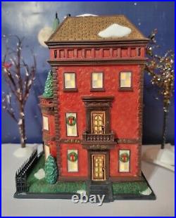 DEPT 56 Christmas in the City EAST VILLAGE ROW HOUSES! Complete, Excellent