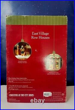 DEPT 56 Christmas in the City EAST VILLAGE ROW HOUSES! Complete, Pretty