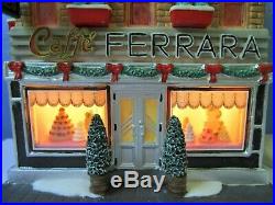 DEPT 56 Christmas in the City FERRARA BAKERY & CAFE! Perfect, Rare