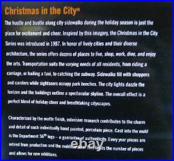 DEPT 56 Christmas in the City HARLEY-DAVIDSON DETAILING, PARTS And SERVICE