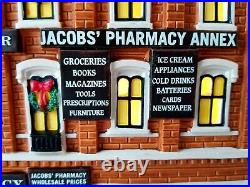 DEPT 56 Christmas in the City JACOBS' PHARMACY! Hard To Find, No Box, Jacob's