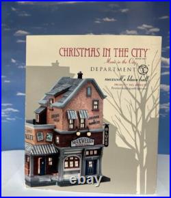 DEPT 56 Christmas in the City MAXWELL'S BLUES HALL! Juke Joint, Speakeasy, Music DEPT 56 Christmas in the City MAXWELL'S BLUES HALL! Juke Joint, Speakeasy, Music