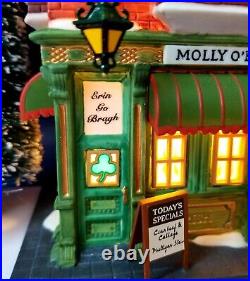 DEPT 56 Christmas in the City MOLLY O'BRIEN'S IRISH PUB! Beer, Ale, Excellent