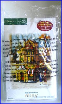 DEPT 56 Christmas in the City RUSSIAN TEA ROOM #56-59245 Cordless Light