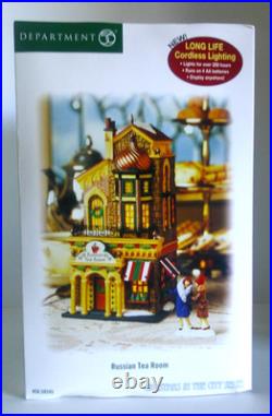 DEPT 56 Christmas in the City RUSSIAN TEA ROOM #56-59245 Cordless Light