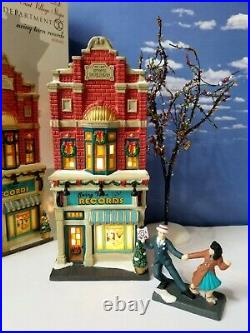DEPT 56 Christmas in the City SWING TOWN RECORDS plus SWINGING DOWNTOWN! Music