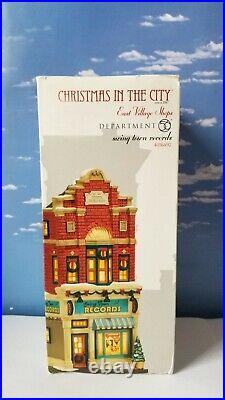 DEPT 56 Christmas in the City SWING TOWN RECORDS plus SWINGING DOWNTOWN! Music