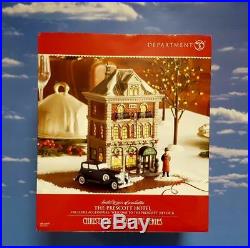 DEPT 56 Christmas in the City THE PRESCOTT HOTEL 3 PIECE SET! New, Beautiful