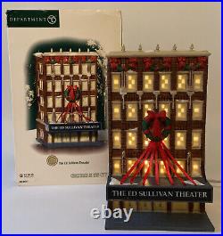 DEPT 56 ED SULLIVAN THEATER Christmas In The City with Box & Light #56.59233