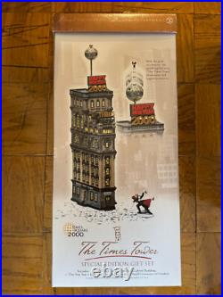 DEPT 56 The Times Tower Special Edition Gift Set, Christmas in the City, NIB