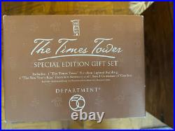 DEPT 56 The Times Tower Special Edition Gift Set, Christmas in the City, NIB