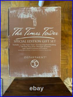 DEPT 56 The Times Tower Special Edition Gift Set, Christmas in the City, NIB