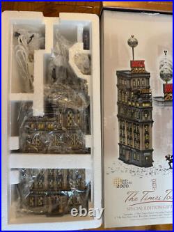 DEPT 56 The Times Tower Special Edition Gift Set, Christmas in the City, NIB