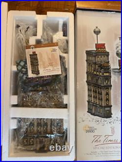 DEPT 56 The Times Tower Special Edition Gift Set, Christmas in the City, NIB
