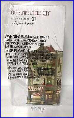 Department 56 4056623 Sal's Pizza Pasta Christmas Village, Brand New, Unopened
