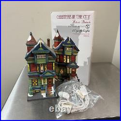 Department 56 755 PACIFIC HEIGHTS Christmas in the City #4036494 with Box LTD 2014