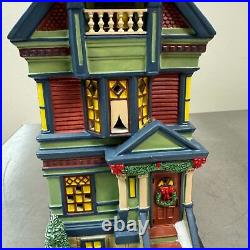 Department 56 755 PACIFIC HEIGHTS Christmas in the City #4036494 with Box LTD 2014