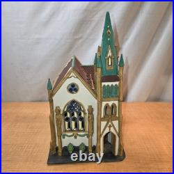 Department 56 All Saints Corner Church Christmas in the City Lighted House