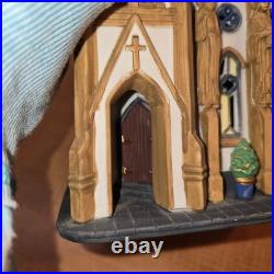 Department 56 All Saints Corner Church Christmas in the City Lighted House