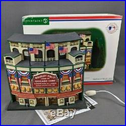 Department 56 Chicago Cubs WRIGLEY FIELD 58933 Christmas in the City with Box