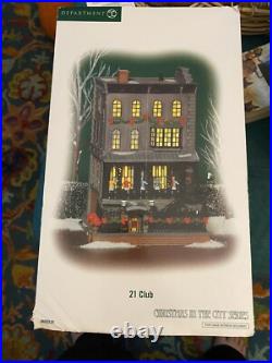 Department 56 Christmas In The City 21 Club #805535 Dept 56