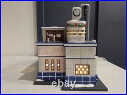 Department 56 Christmas In The City Blue Line Bus Depot Lighted Village 59210